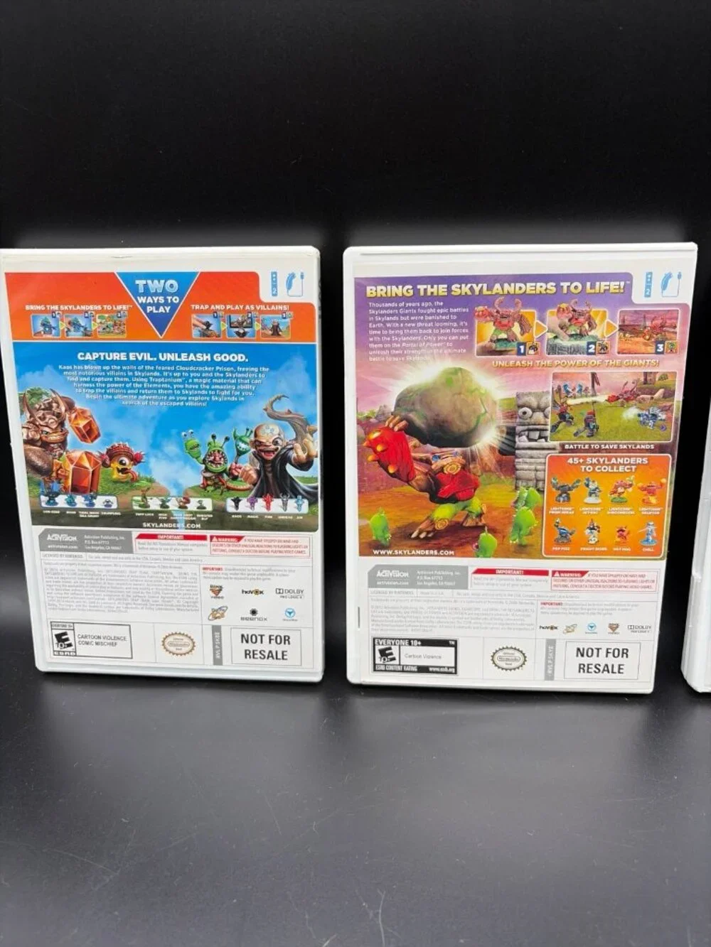 Skylander Swap Force, Trap Team & Giants Lot of 3 - Nintendo Wii, Complete CIB